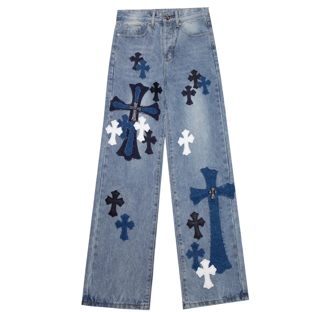 P290 Style number: H637 Chrome hearts Versatile recommendation: must-have jeans for all seasons Color: blue Size: 28, 30, 32, 34, 36 (s-xxl)
